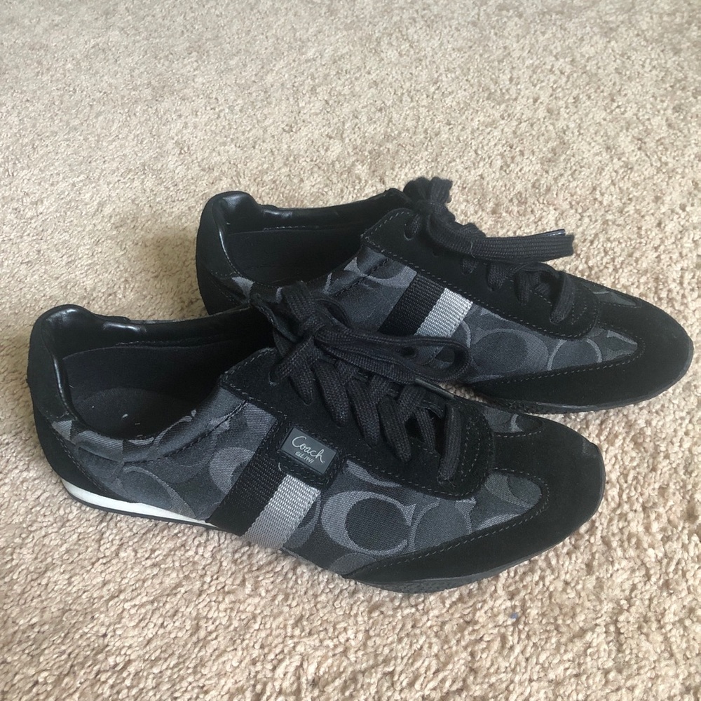 Coach black sneakers